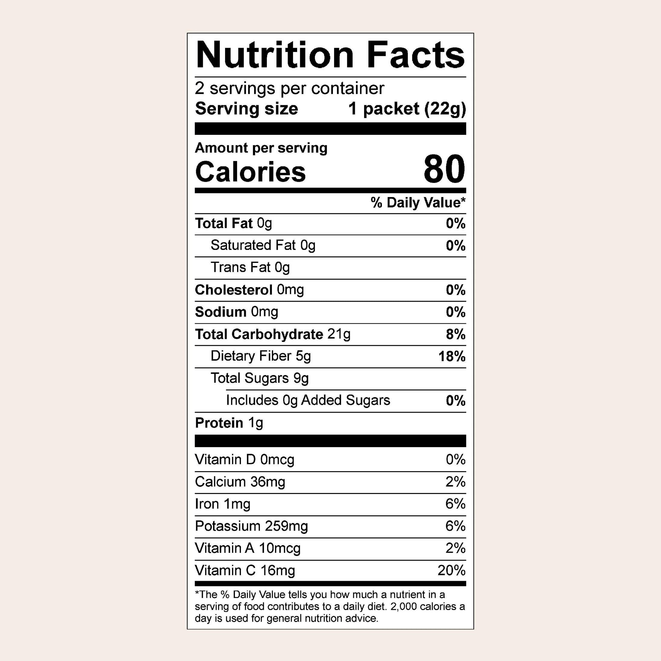 Pinks Organic Instant Fruit & Veggie Smoothie Two Pack, Powdered Drink Mix, .78 Oz