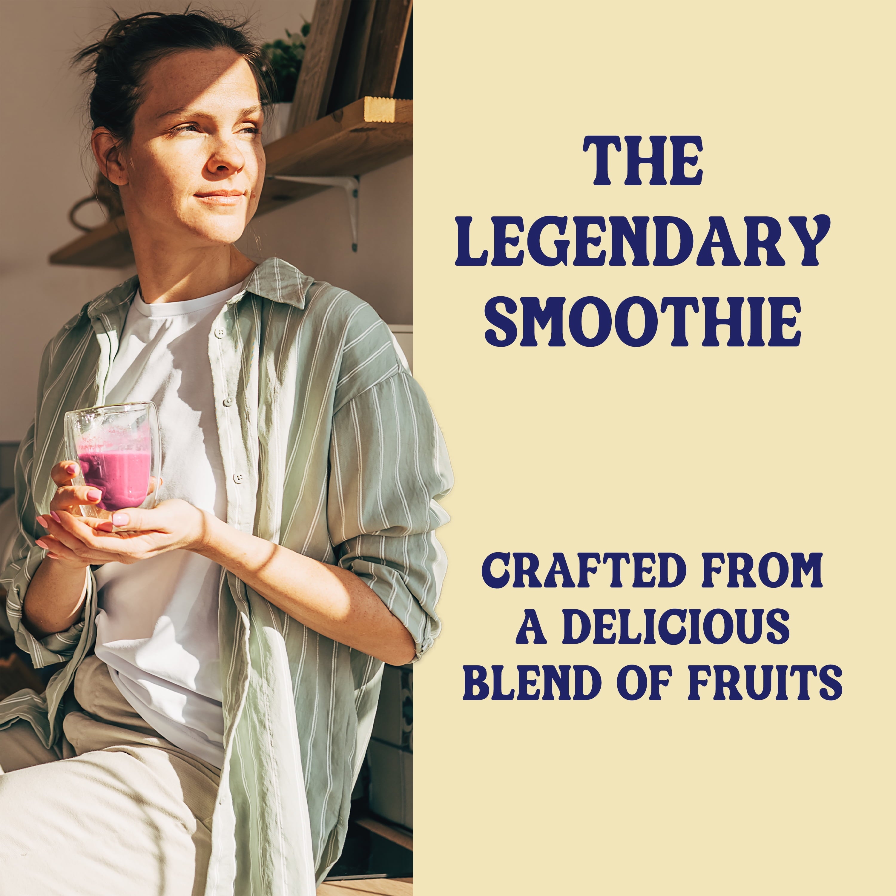 Juice Blue Machine Blend 100% Juice Smoothie - Vegan, Plant-Based, Non-Gmo, Made with Real Fruit, 15.2 Fl Oz