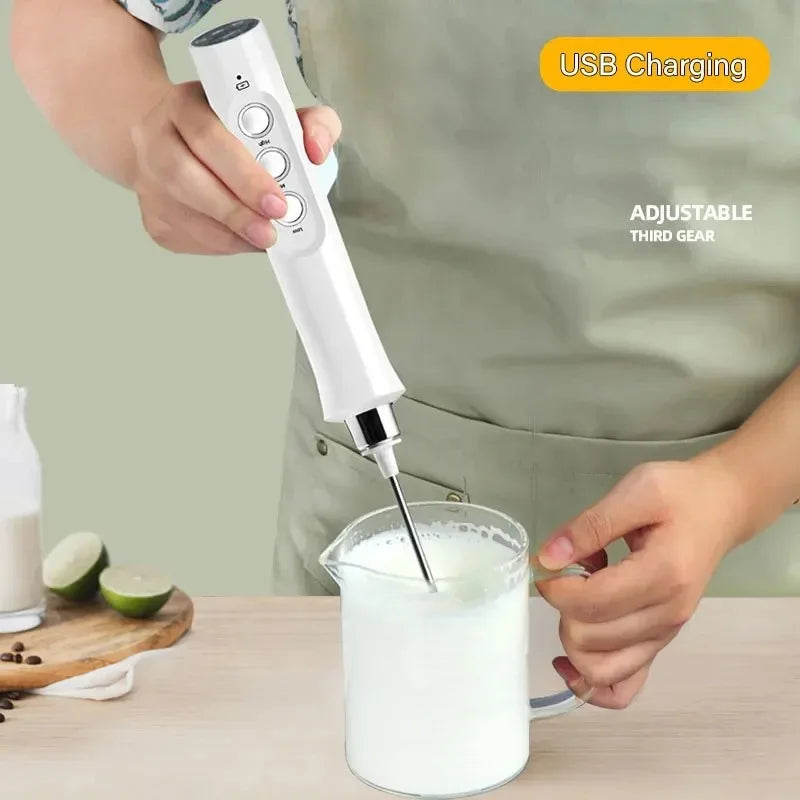 Handheld Electric Milk Frother 3 In 1 Mixer