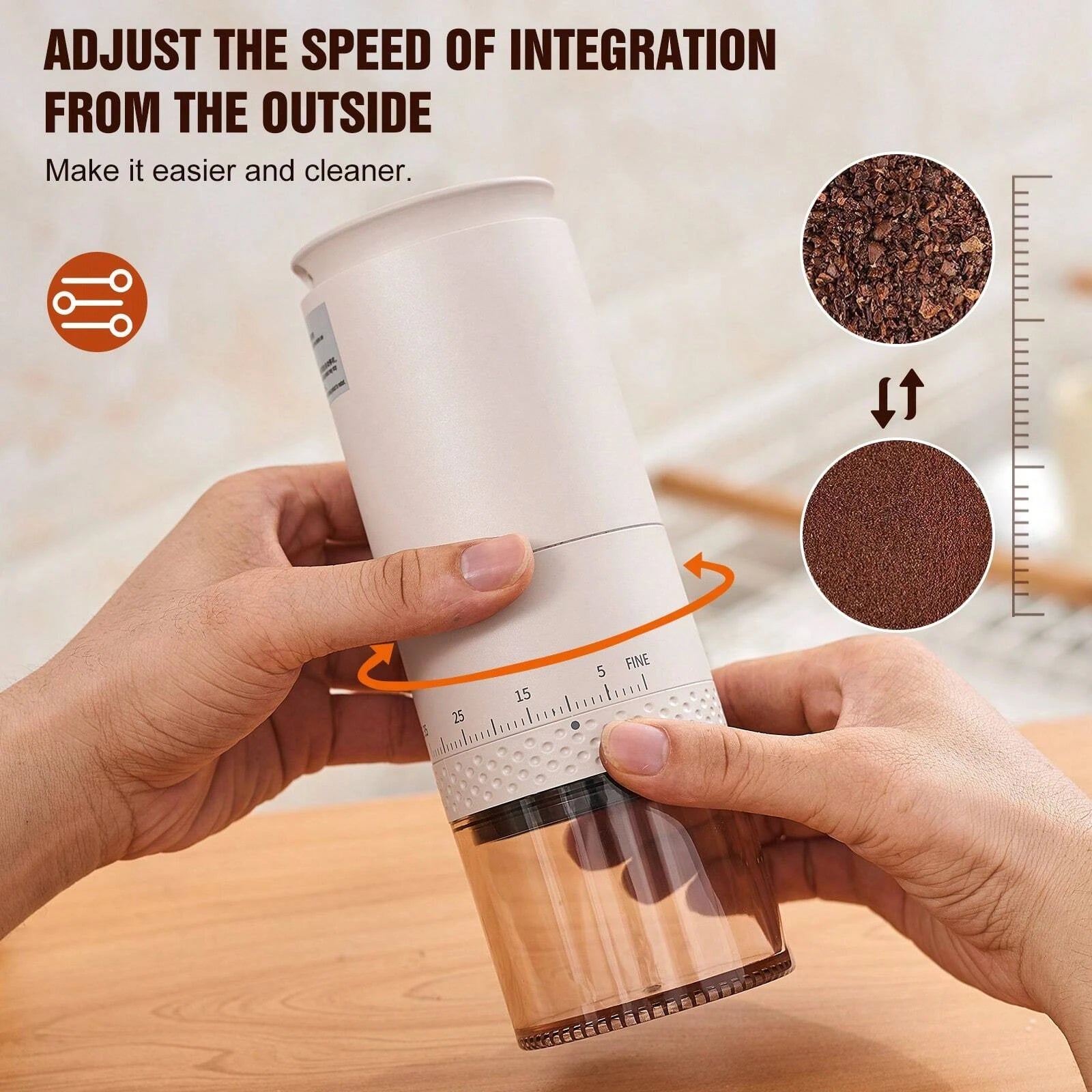 New 1500mAh Electric Coffee Grinder