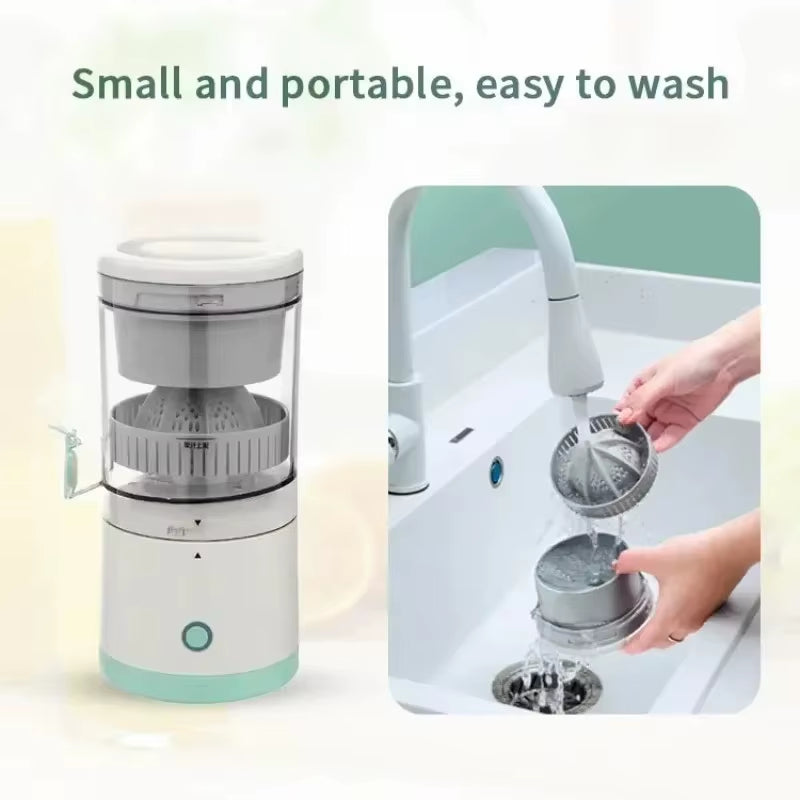 Portable Usb Fully Automatic Juicer Small Multifunctional Juice Residue Separation Two-Way Spiral Juicer Cup Electric Juicer