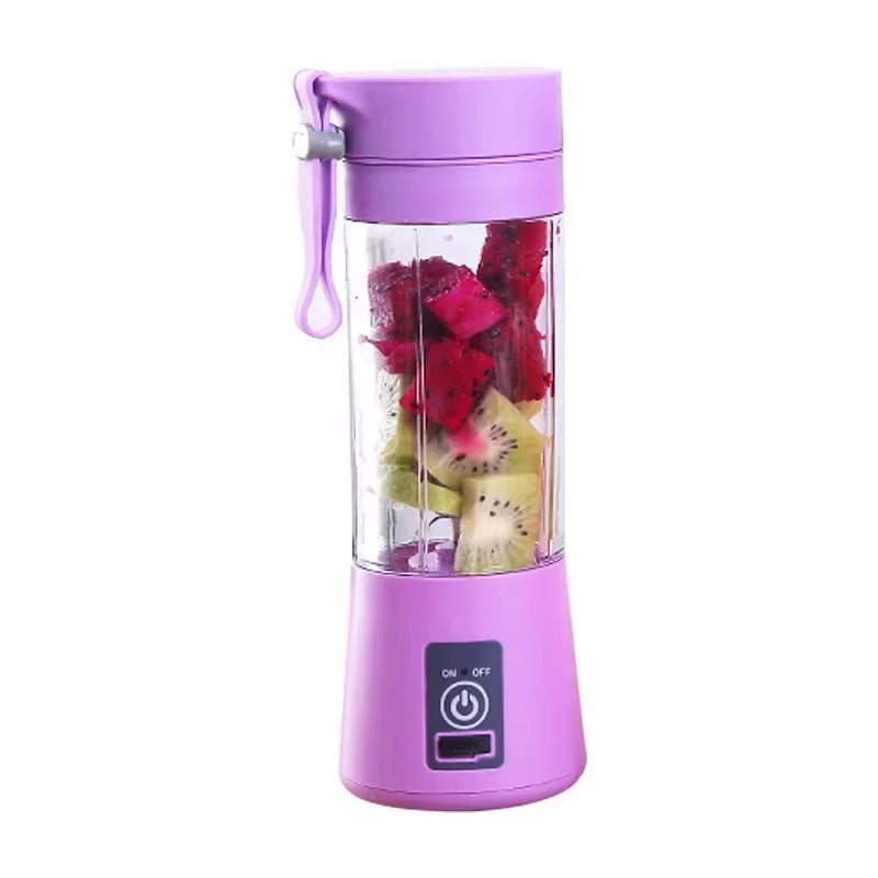 Mini 380ML Portable Blender for Shakes and Smoothies Rechargeable USB Traveling Fruit Juicer Cup Hand Fruit Blender Juicing Cup